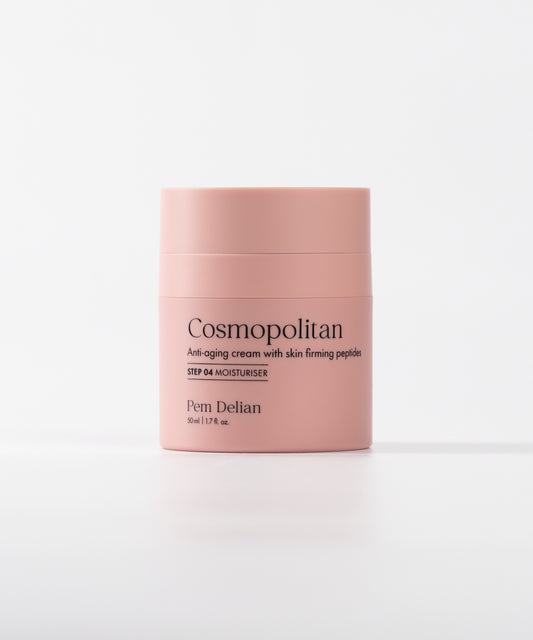 Pem Delian Cosmopolitan tégely fehér háttérrel