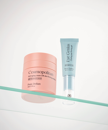 Pem Delian kozmetikumok, Eye Genius, Cosmopolitan üveg polcon