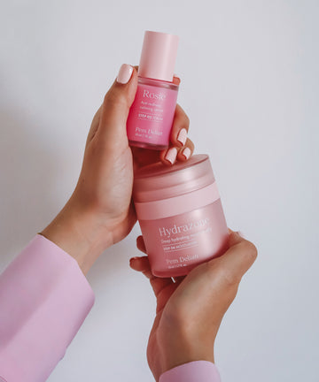 Pem Delian Hydrazone arcápoló zselé, Rosie bőrpír elleni nyugtató szérum kézben