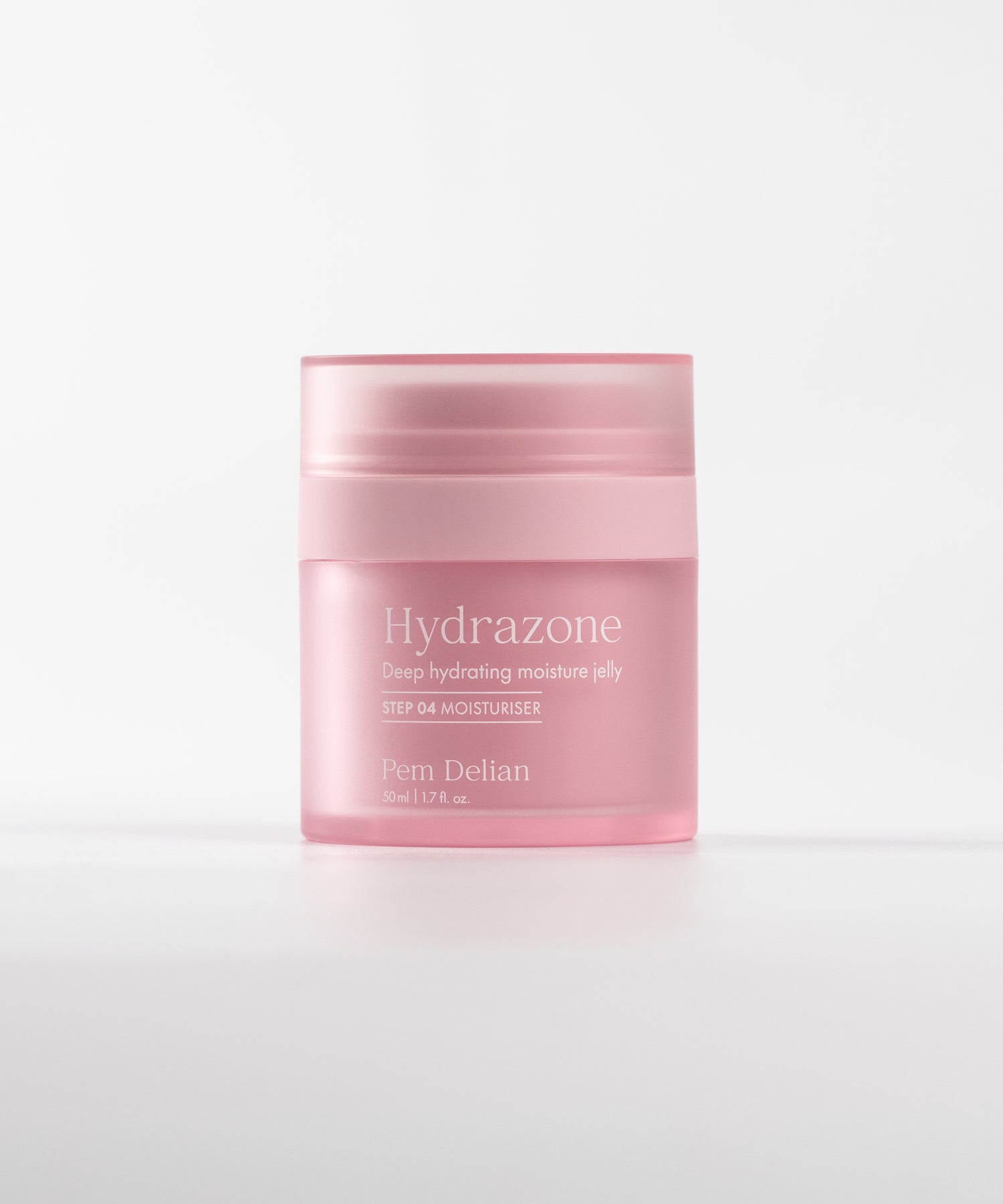 Pem Delian Hydrazone világos rózsaszín tégely fehér hátérrel 