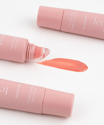 Pem Delian Iconic Lips blush pink textúra kinyomva a tubusból