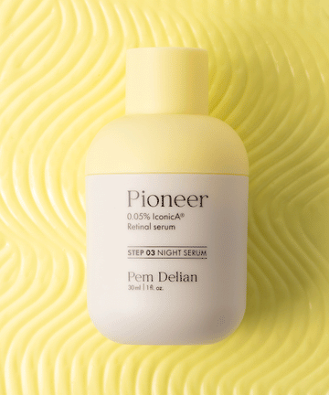 Pem Delian smart-aging Pioneer Retinal szérum sárga textúrán