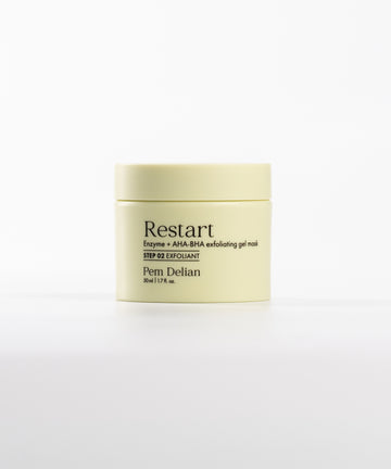 Pem Delian Restart sárga tégely fehér háttérrel