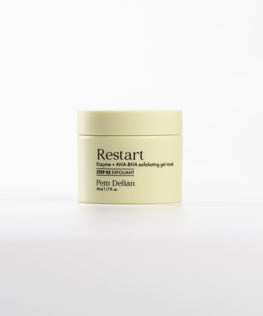 Pem Delian Restart sárga tégely fehér háttérrel